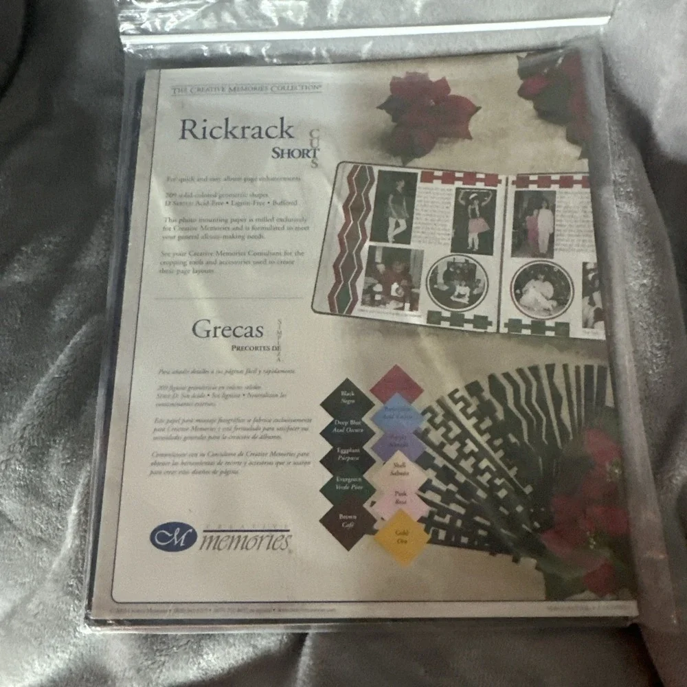 Creative Memories Short Cuts Rickrack Scrapbook 209 pieces 11 colors Lot Of 2